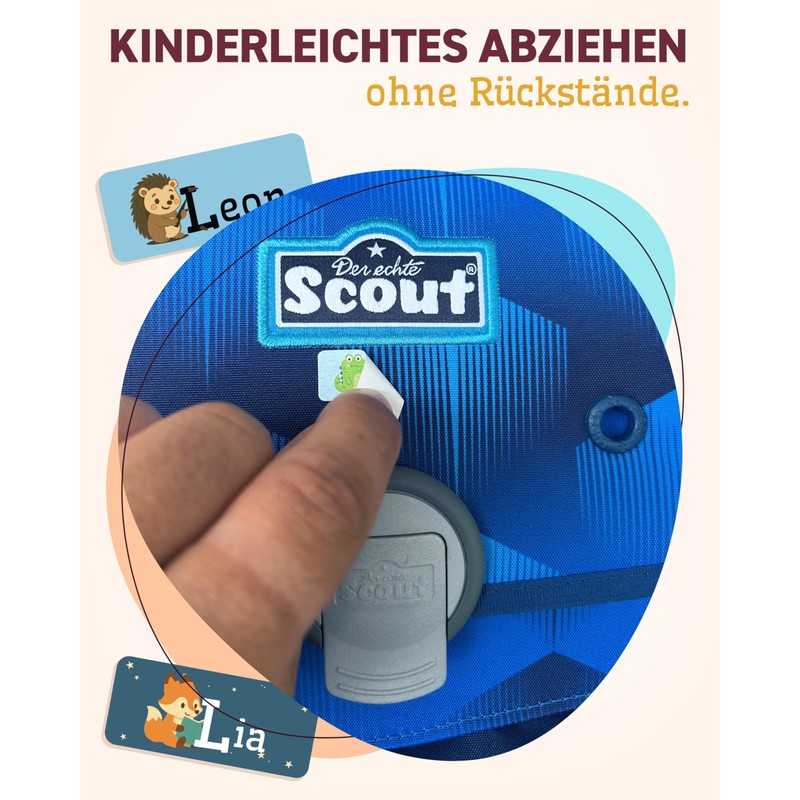 Children's name sticker (clothing)