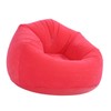 Inflatable Lounge Chair Flocking PVC Portable Folding Blow Up Sofa