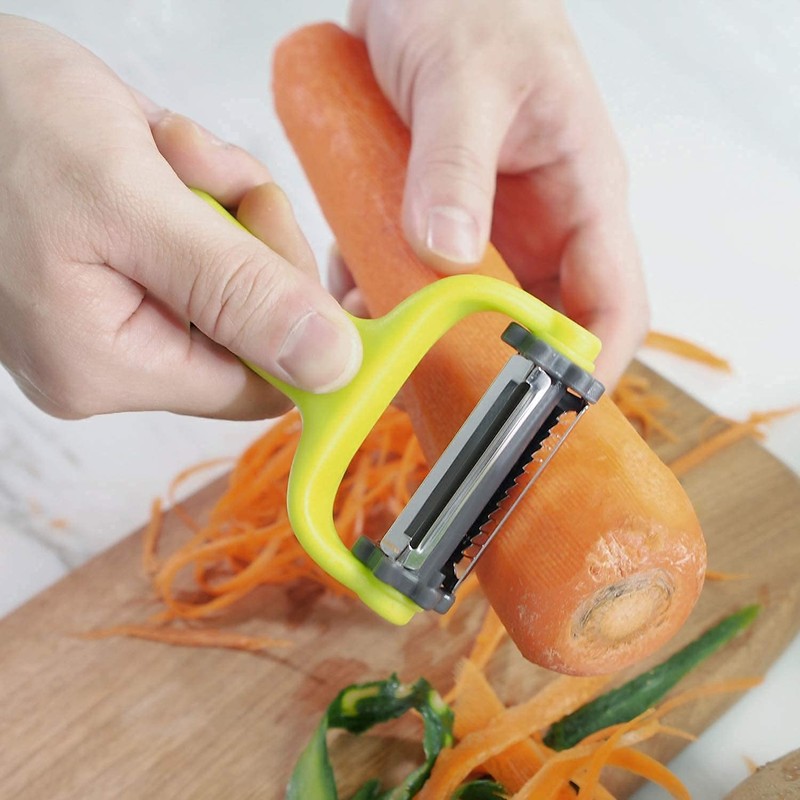 we3 3 in 1 Julienne Vegetable Peeler Carrot Potato Peeler