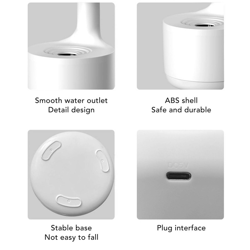 Anti Gravity Humidifier Water Drop Humidifier Quiet Operation Fine Misting