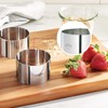 Kuchenprofi 4-Piece 3-Inch Food prep/Plating/Forming Rings in 18/10 Stainless Steel