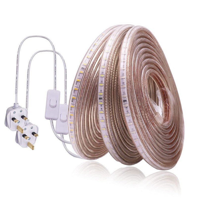 HEGEHE SMD 3014 LED Strip Light with Switch Power Cord,