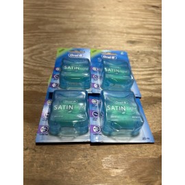 Oral-B Complete Satin Tape Dental Floss Mint Flavor 1 Count Pack of 4 27 Yd NEW