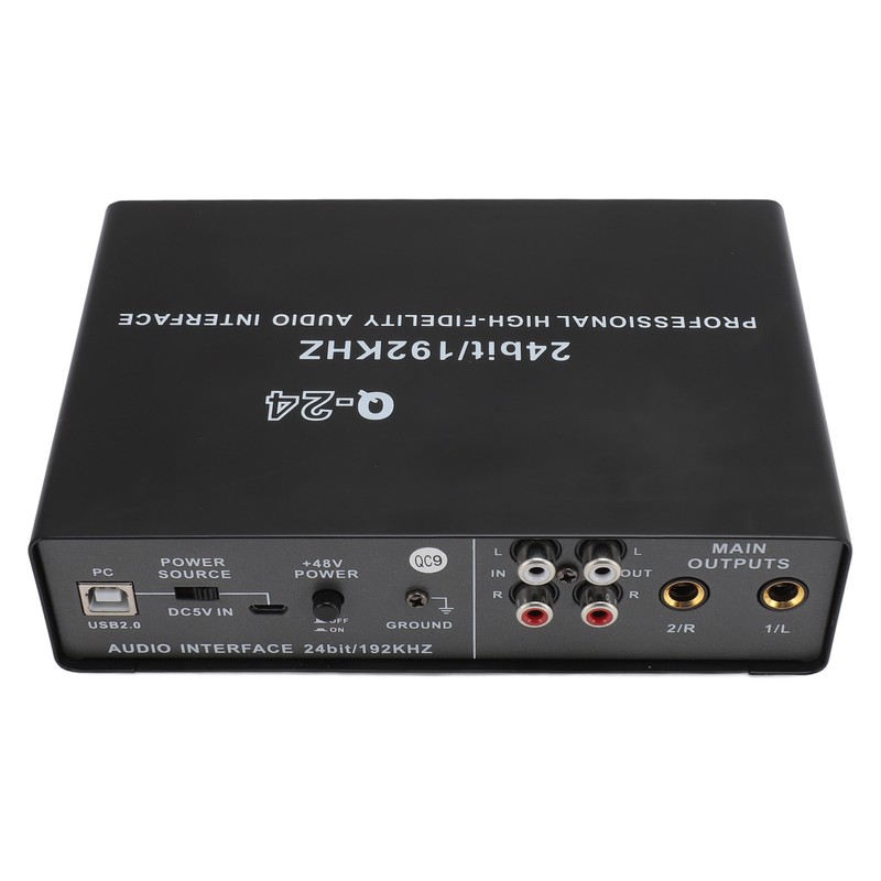 Sound Interface Professional 48V Phantom Power DSP Effect 24 Bit