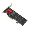 Dual M.2 PCIe NVMe Adapter with PCIe Bifurcation Function SSD