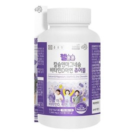 Chong Kun Dang Calcium & Magnesium Vitamin D Zinc Chewable 120 Tablets Calcium & Magnesium Vitamin D Zinc Chewable 120 Tablets / 칼슘앤마그네슘 비타민D아연 츄어블 120정 칼슘앤마그네슘 비타민D아연 츄어블 120정