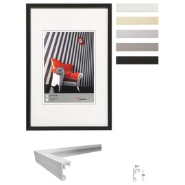 Walther design Photo Frame, Aluminum, Silver, 7x9.5 inch (18x24 cm)