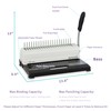 Binditek Binding Machine, 19-Hole, 450 Sheets, Comb Binder Machines with
