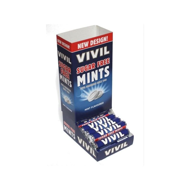 Vivil Sugar Free Mints 28 g (Pack of 10) Mint