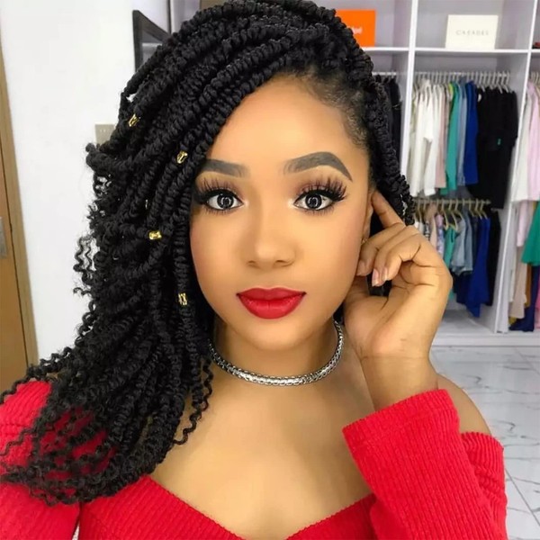 Spring Twist Ombre Colors Crochet Braids Synthetic Braiding Hair Extensions