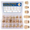 KOOTANS 66PCS Brass Pipe Fittings Assortment Kit NPT Adapter Fitting,