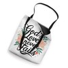 God's Love Never Fails Inspirational Boho Christian Quote Tote Bag