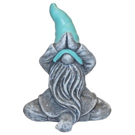 Widdle Gifts Garden Meditating Gonk Ornament 16cm Garden Ornament (Blue 3381)