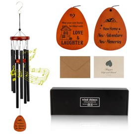 Housewarming Wind Chimes, Ideal for Outdoor & Garden Decor in a New Home, Perfect Present for Women & Family on The Move