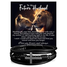 Future Husband Cross Bracelet, Promise Cross Bracelet, Romantic Gift for Future Husband, Bracelets For Men, Men Bracelet, Bracelet For Men, Men's Bracelet, Men's Bracelets, Valentine Gift For Men #4