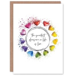 Artery8 Marriage Poem Pleasure Love Euripides Rainbow Blank For Him Or Her Art Wedding Card