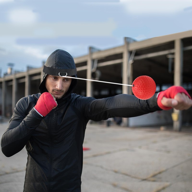 Boxing Reflex Ball Set, 2 Boxing Balls with Headband, Training