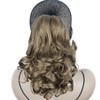 Lydell 12" Curly Wavy Ponytail Hairpiece Styled Clip In Claw