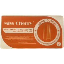 Miss Cherry Tips Miss Cherry Long Coffin Transparente Coffin Largo #7