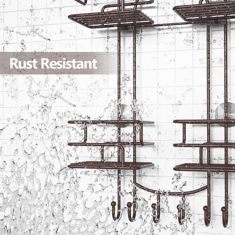 SRIWATANA Shower Caddy Organizer Hanging Over Head, Bathroom Shower Rack