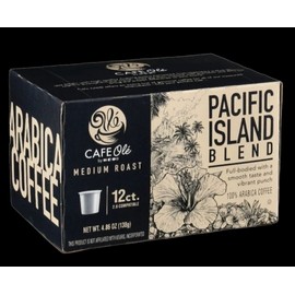 Cafe Olé coffee Pacific Island Blend Medium Roast k-cups 12 ct box