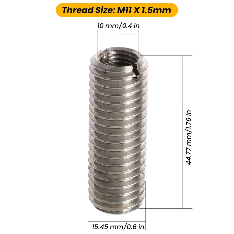 Foruly Upgrade 10PCS Head Bolt Thread Inserts Kit M11 X