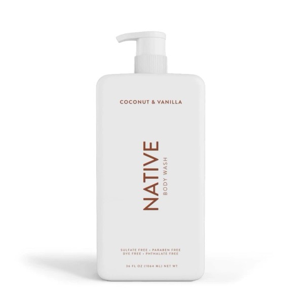 Native Coconut & Vanilla Body Wash - 36 fl oz