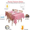 Eastrise Plastic Tablecloths 137x274cm,Disposable Checkered Rectangle Tablecloth,Waterproof and Spillproof Table