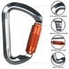 SEPEAK UIAA CE 30kN Climbing Carabiner Clips, Professional Heavy Duty