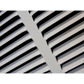 22" x 4" Return Air Grille - Sidewall and Ceiling - HVAC Vent Duct Cover Diffuser - [White] [Outer Dimensions: 23.75w X 5.75"h]