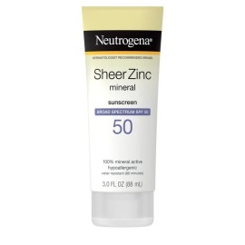 Neutrogena Sheer Zinc Mineral Sunscreen SPF 50 3 OZ