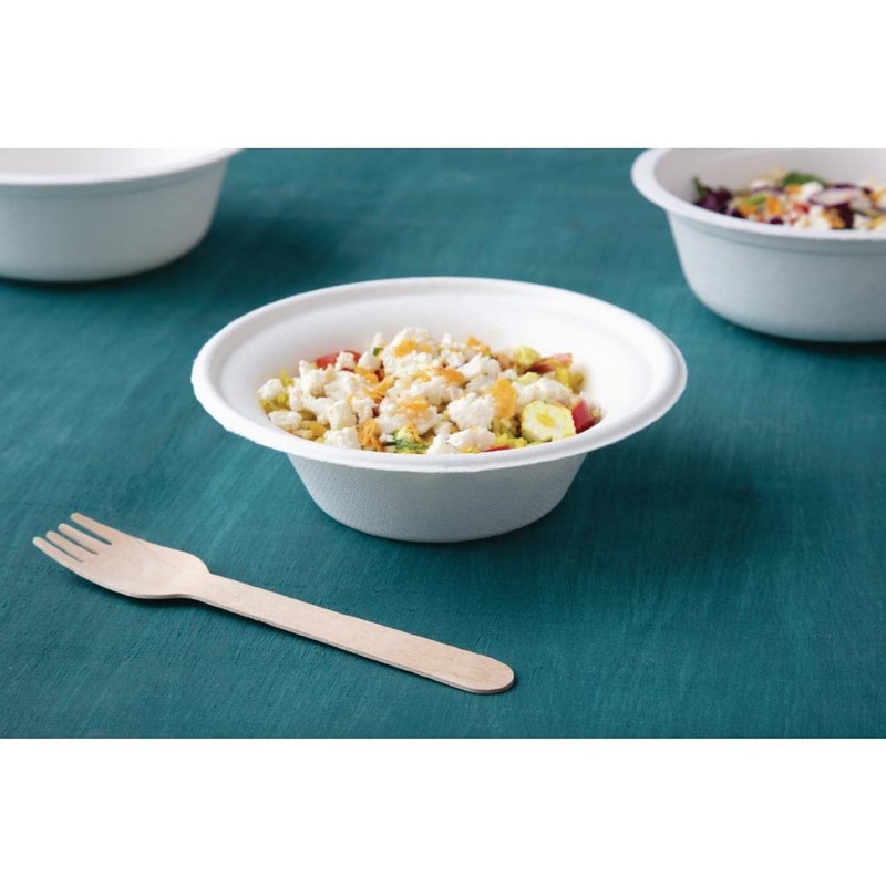 Fiesta Green Compostable Bagasse Bowls Round 10oz (Pack of 50)