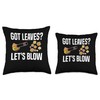 Got Leaves? Lets Blow Leaf Blower Autumn Throw Pillow