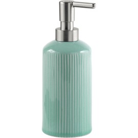 Gedy Sabina Soap Dispenser, Ceramic, Aquamarine, 7.5 x 7.5 x 19