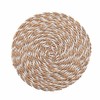 Douceur d'Intérieur Nala Place Mat Diameter 38 cm White Straw