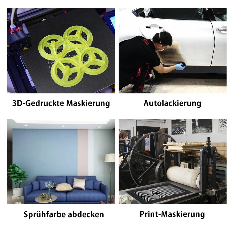 BOMEI PACK Black 75 mm x 50 m Painter's Masking