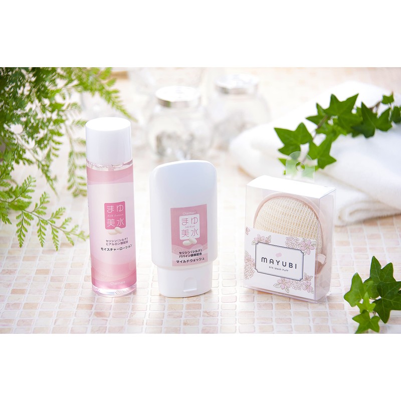 MAYUBI silk puff that can also be washed face