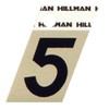 The Hillman Group 480484 Number 5 1-1/2-Inch Black and Gold Aluminum Angle Cut