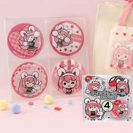 Izumikasei Can Badge Cover Can Badge Display Stand 4-Compartment / 이즈미카세이 캔뱃지커버 캔뱃지 디스플레이 전시 스탠드 4칸