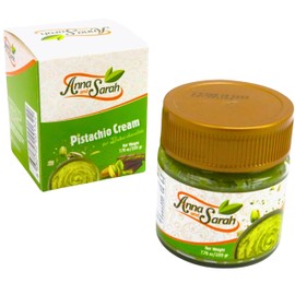 Pistachio Butter Spreadable Cream with Kataifi (Kadayif) Set 7.75 oz (220 gr), Ready for Filling, in Glass Jar, Rich & Nutty Pistachio Cream Spread for Knafeh and Dubai Chocolate, Chocolate Bars, Halal