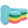 Pack of 12 Washable Colourful Kitchen Sponge Cleaning Sponge Double
