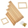 24-Piece Wooden Needlepoint Stretcher Bar Kit with 150 Tacks, 6