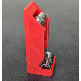 Unbranded Emergency 10mm Magnetic Socket Dispenser (with 5x 10mm Sockets) - RED