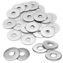 100 Pcs M3 Washers for Screws, 304Stainless Steel Washers, Silver Flat Penny Washers Waterproof and Wear-Resistant, For Assorted Screw Bolts and Indoor & Outdoor Project