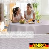 ANRO Oilcloth Tablecloth, Washable, Oilcloth, Garden Tablecloth, Outdoor, Indoor, Oval,