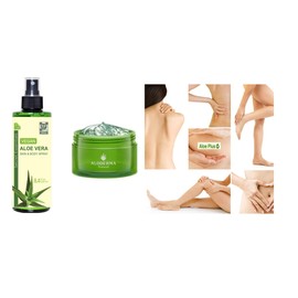 Secret Essentials Aloe Jar & Aloe Vera Secret Gel | Premium Quality 200 g & 250 ml |