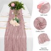 12 Pack Dusty Pink Cheesecloth Table Runner 17 x 108