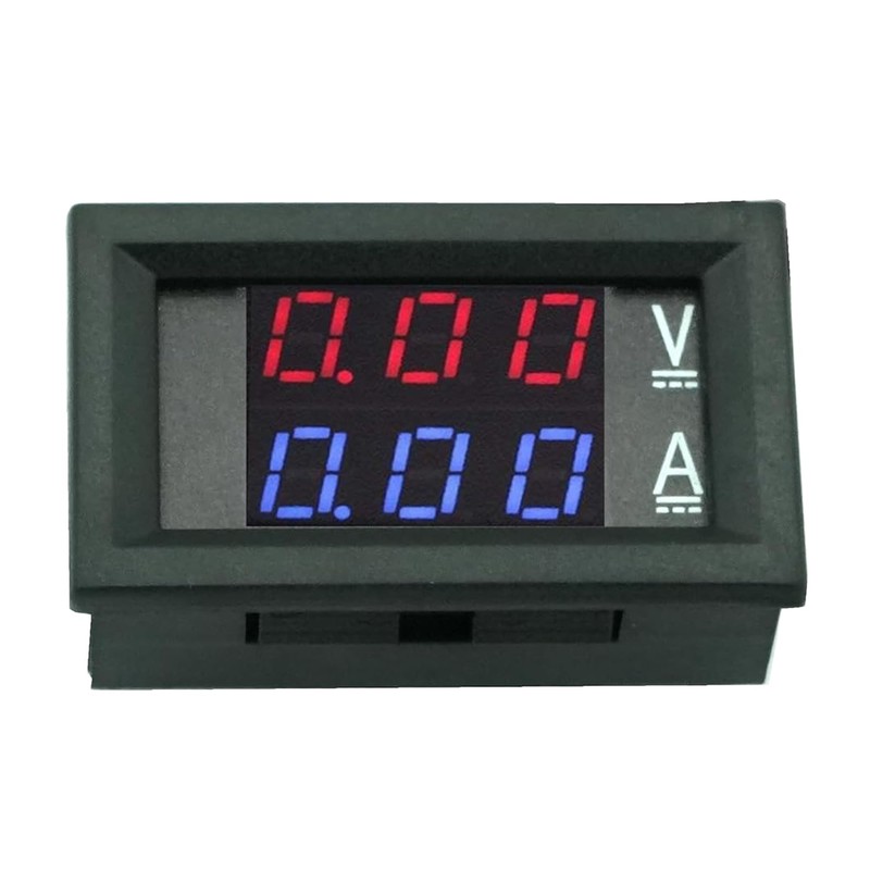 A-DIGISHUO 2Pcs 0.28" Digital Voltmeter and Ammeter|0.28 Inch 3-Digit Blue+Red