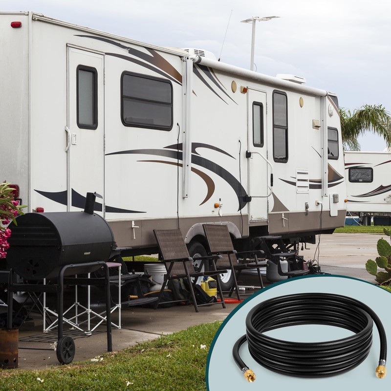 GASPRO 18-Foot Propane Hose Extension for Propane Devices with 3/8"