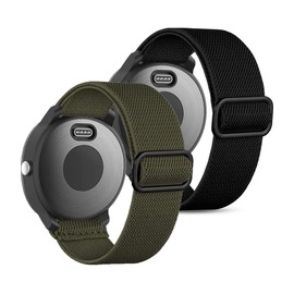 OTOPO Elastic Bracelet for Garmin Venu/Sq/Sq 2/Forerunner 245/645 Music Bracelet, 20 mm Nylon Sports Bracelet for Garmin Vivomove HR/Sport, Vivoactive 5/Vivoactive 3 Music